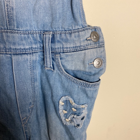 &denim kids overalls good used condition plenty of life left size 7-8 h&m kids - Picture 3 of 5